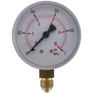Manometer 63mm 10bar 1/4" UTV G.