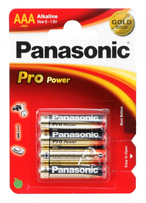 Panasonic Pro Power Gold AAA-batterier (4-pack)