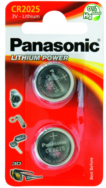 Panasonic Lithium Power CR2025 (2-pack)