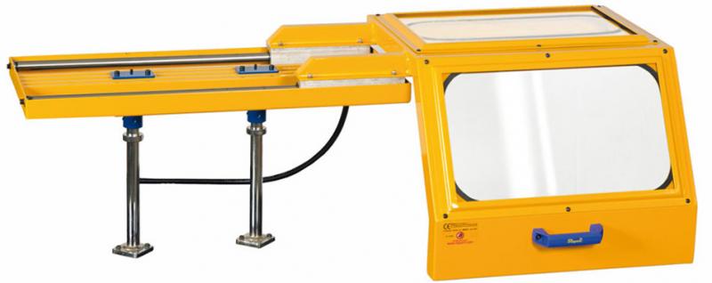 Maskinskydd "Mini-1" med glidskena