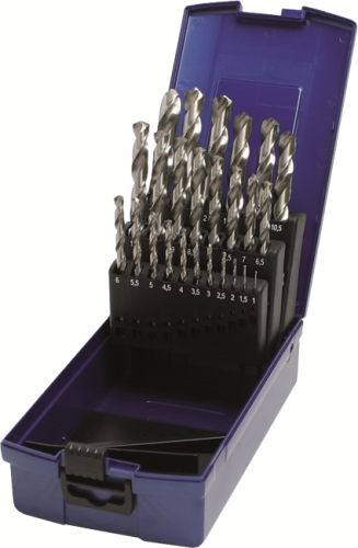 Borrsats 1-13X0,5mm X-slipad HSS i ABS-kasett