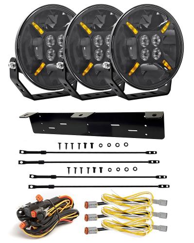 Flextra fjärrljus, extraljus LED 9" 4x20W, 4x10W (3-pack)