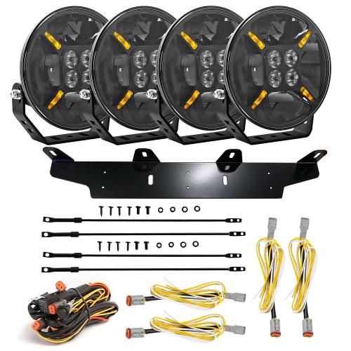 Flextra fjärrljus, extraljus LED 9" 4x20W, 4x10W (4-pack)