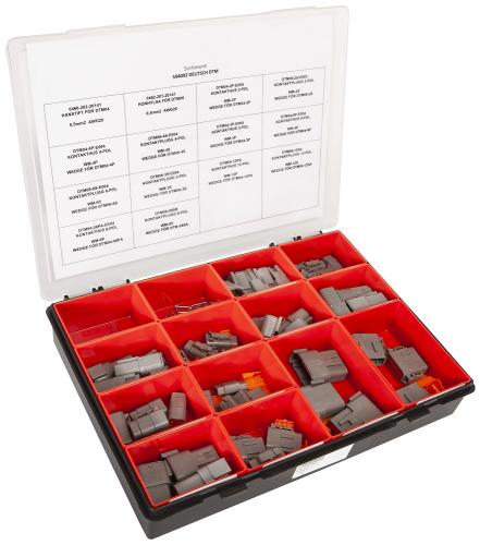 Sortiment med Deutsch DTM-Kontakter 2-12 poliga 200st