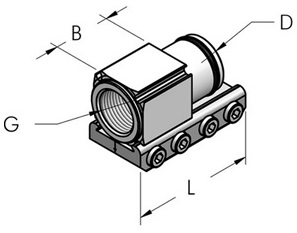 Teseo AP20 Skarv inv.g 3/8" BSP till AP20