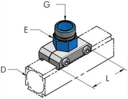 Teseo AP20 Anslutningsplatta utv g. 3/8" BSP