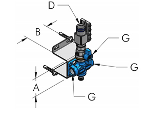 Teseo Utloppsblock för A22 droppkolonn