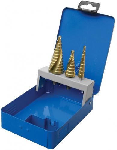 Stegborrssats HSS-TiN 3st