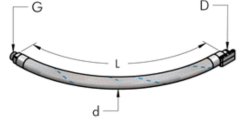 Teseo AP25-G3/4" Flexslang (15 bar)