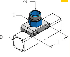 Teseo AP25 Anslutn.platta utv g1/2"BSP