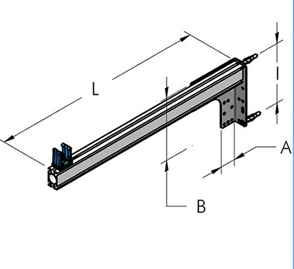 Teseo AP25 Konsol med plastfäste(600mm rör inkl.)
