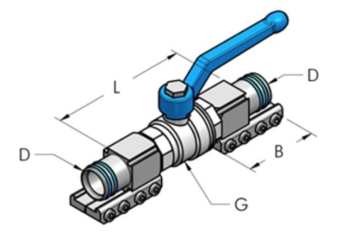 Teseo AP36 Kulventil komplett