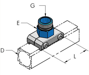 Teseo AP32 Anslutn.platta utv g1/2"BSP