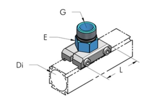 Teseo AP36 Anslutn.platta Utv g3/4"BSP
