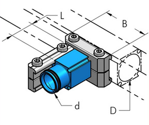 Teseo AP50 Reduktionsplatta AP50-AP40