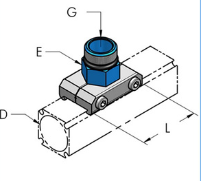 Teseo AP40 Anslutn.platta Utv g1/2"BSP