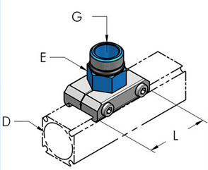 Teseo AP40 Anslutn.platta Utv g1"BSP