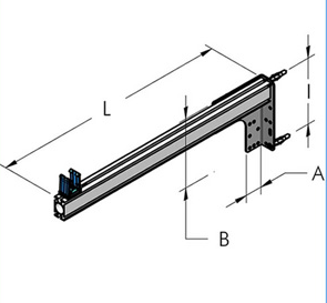 Teseo AP40 Konsol med plastfäste(600mm rör inkl.)