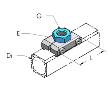 Teseo AP50 Anslutn.platta inv g1/2"BSP