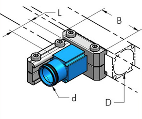 Teseo AP50/63 Reduser.platta AP50/63-AP25