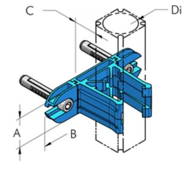 Teseo AP50 Plastfäste U