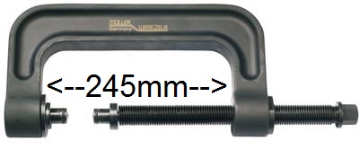 Müller-werkzeug pressbygel 245mm