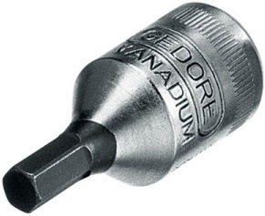 Gedore IN20 1/4" insexhylsa 2-8mm