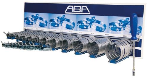 ABA Väggstativ slangklämmor 244st