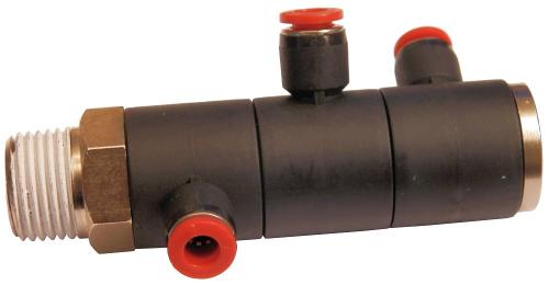 Banjo 1/2" 3-vånings för 3x6mm PA-slang