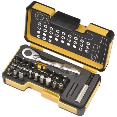 Felo XS33 Bitssats med spärrhandtag (33 delar)
