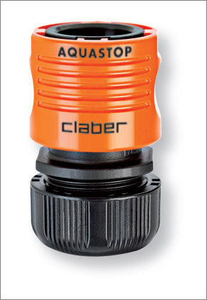 Claber snabbkoppling med Aquastop