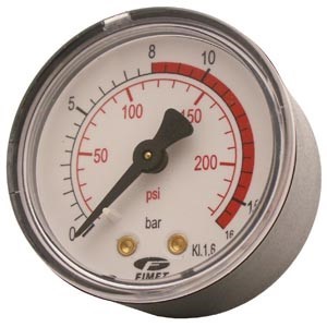 Fimet manometer 50mm 16bar 1/4" UTV G.