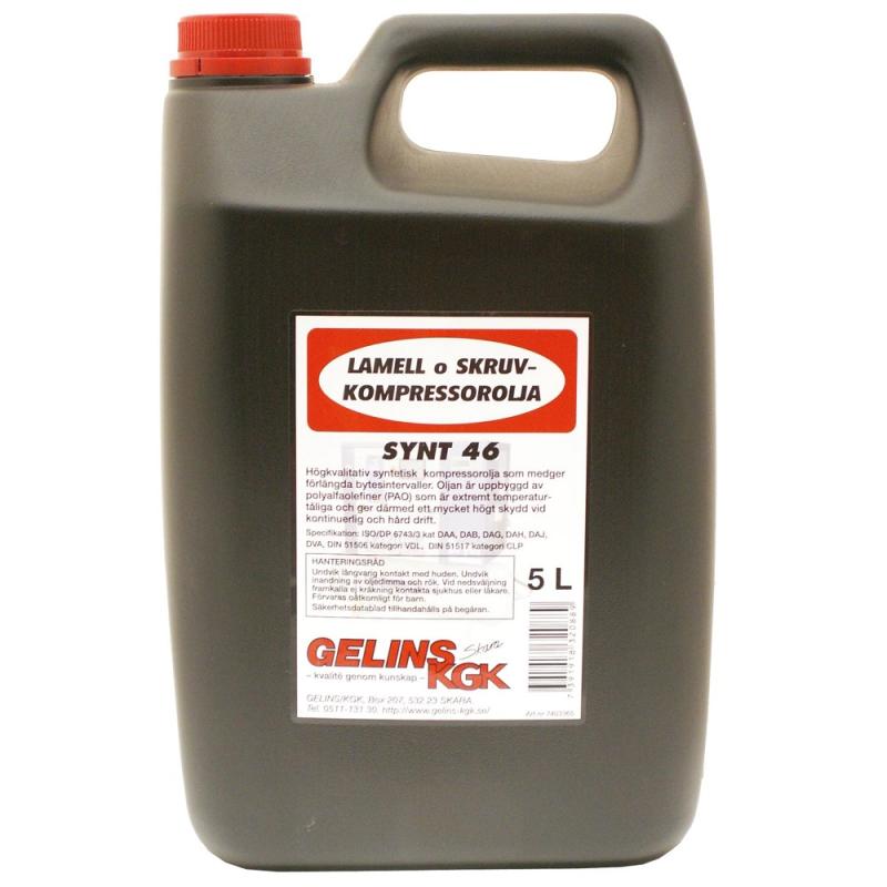 Kompressorolja "Synt 46" för lamell- & skruvkompressor 5l