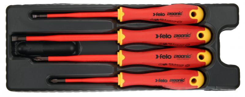 Felo Ergonic slim VDE isolerade skruvmejslar 4st