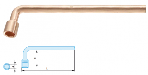 facom gnistfri vinklad hylsnyckel