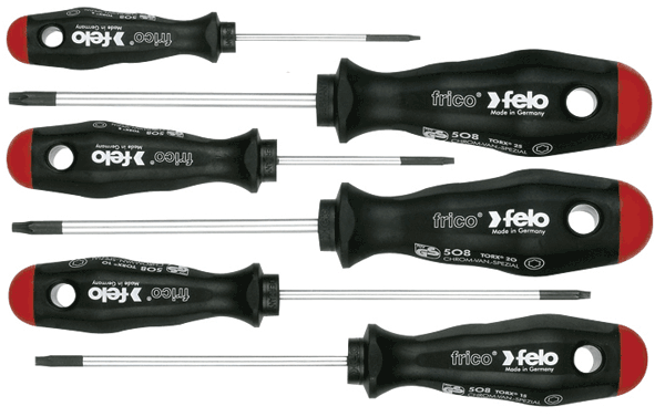 Felo skruvmejsel Torx sats i 6 delar (T10-T40)
