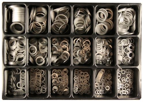 Sortimentlåda - Aluminiumbrickor 800st