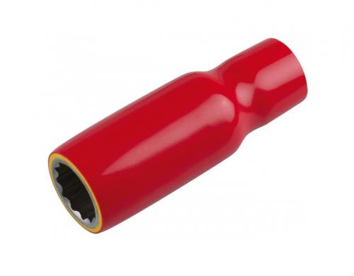 KS-Tools 3/8" VDE-isolerad hylsa lång 12pt 10-24mm