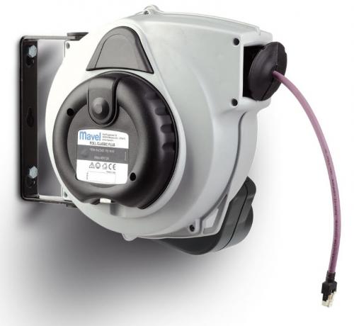 Mavel kabelvinda med nätverkskabel