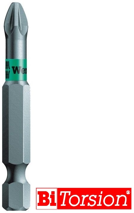 Wera 855/4 BTZ Bits PZ1-PZ3 50mm "BiTorsion"