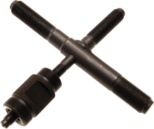 Svänghjulsavdragarkors "quad-key"