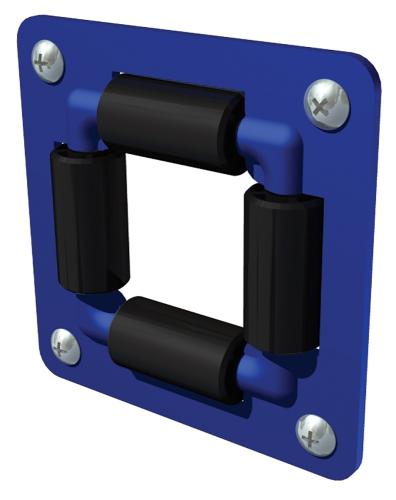 CRI Chassimonterad slangstyrning 4RB pulverlack, BLÅ