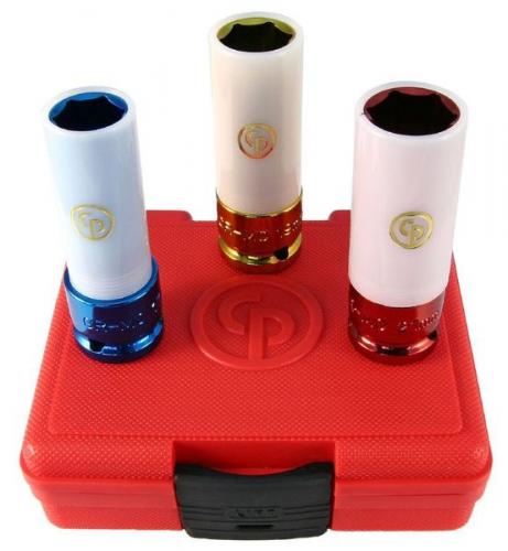 Chicago Pneumatics 1/2" hjulhylssats 17,19 & 21 mm