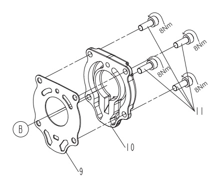 Chicago Pneumatic reservdel 8940171614 rear cover kit (CP7732)