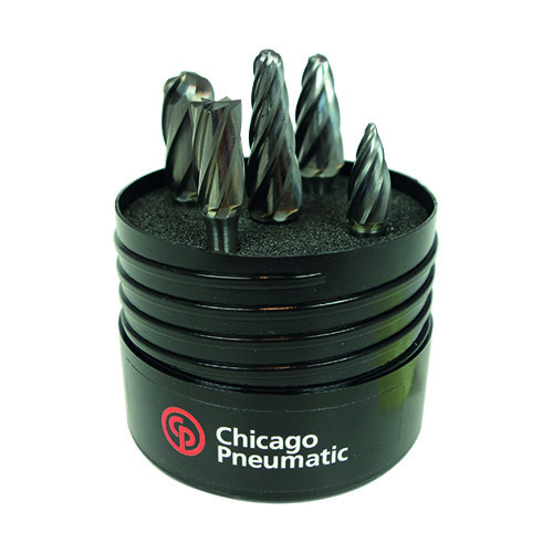 Chicago Pneumatic roterande filar "Aluminium cut" 5st