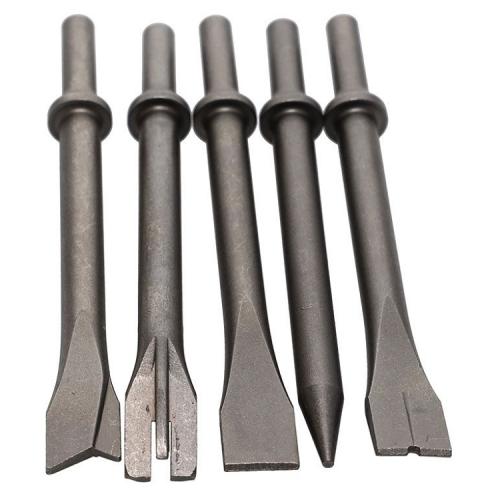 Chicago Pneumatic mejselsats 5st (runt fäste)