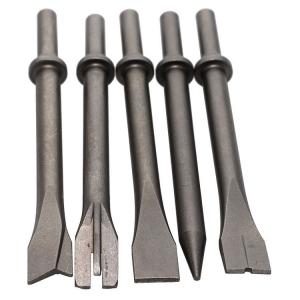 Chicago Pneumatic mejselsats 5st (runt fäste)