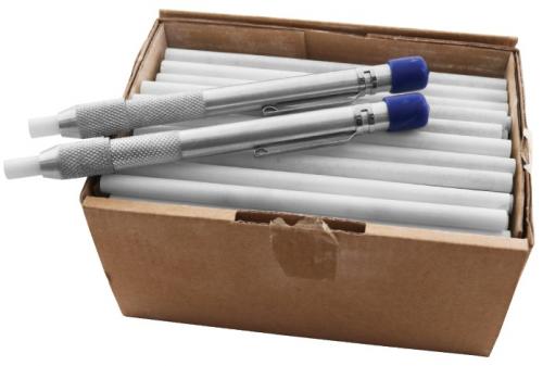 Täljstenskrita rund med hållare, 144st