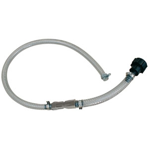 Sugslang, Backventil & Koppling