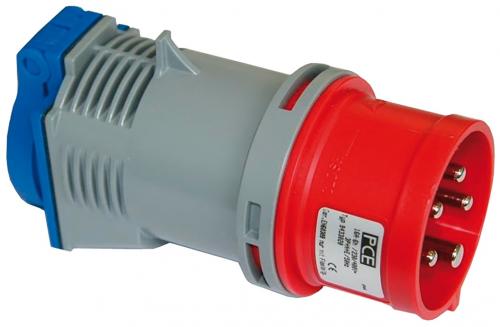 PCE övergångsadapter från CEE 416 till schuko 230 volt.